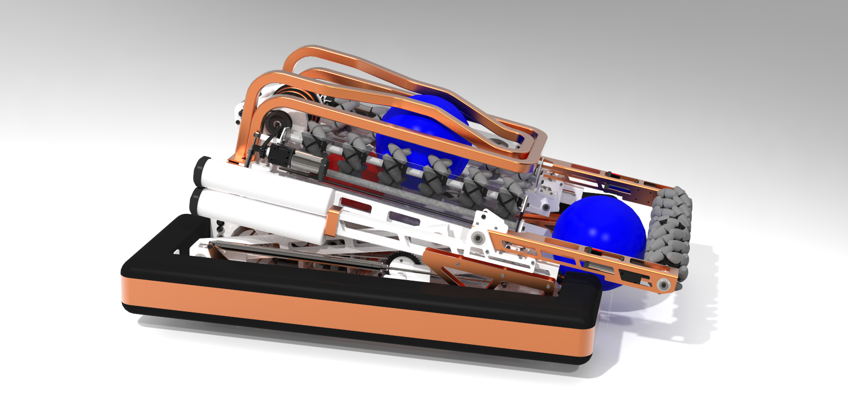 Robot Sorting Balls Render