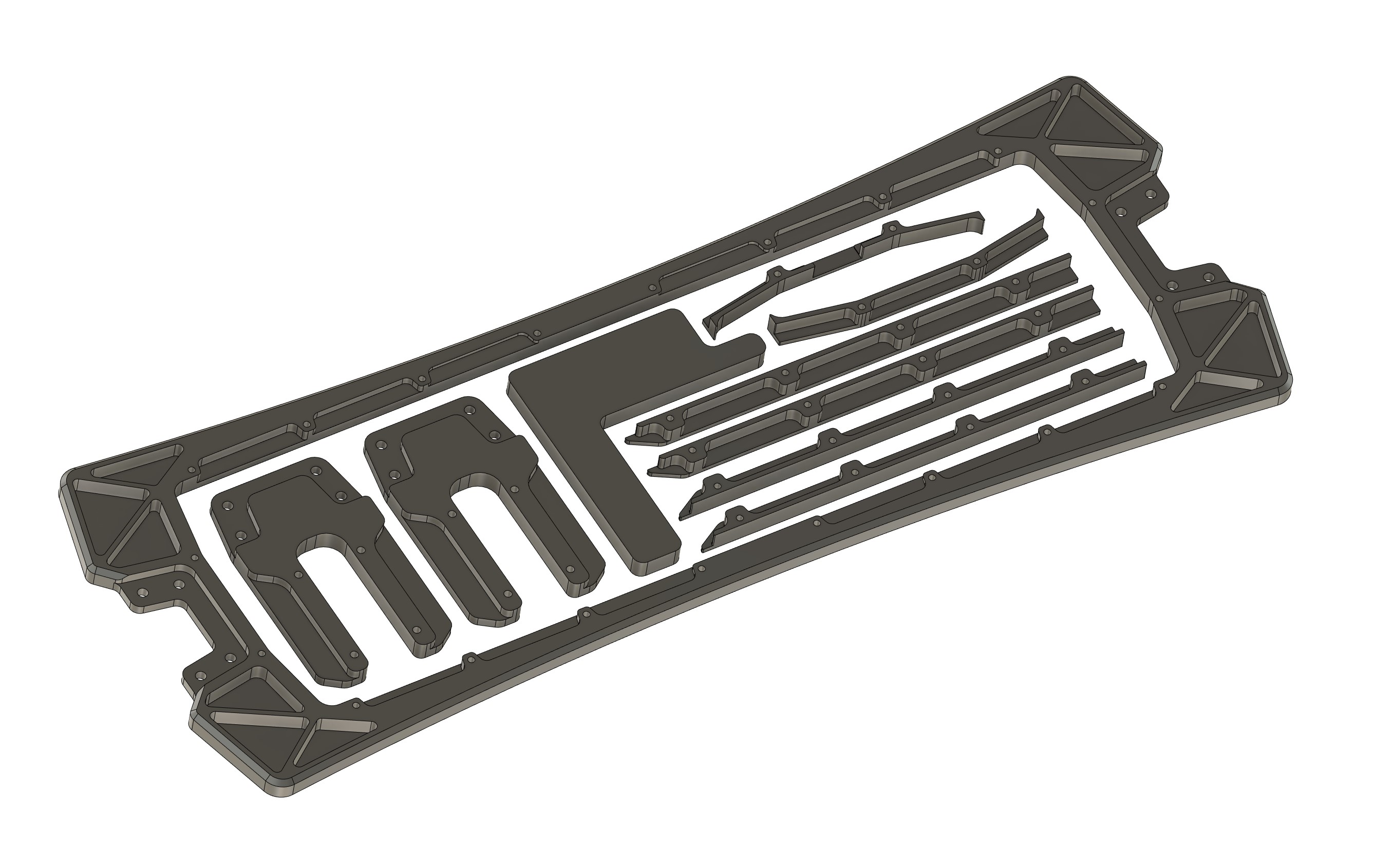 CAD Layout of Aluminum Pieces