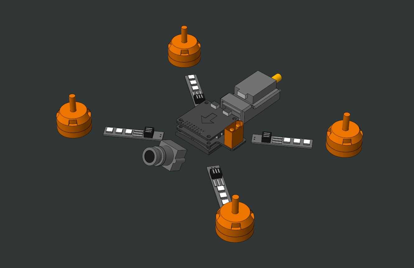 quadcopter electronics cad screenshot