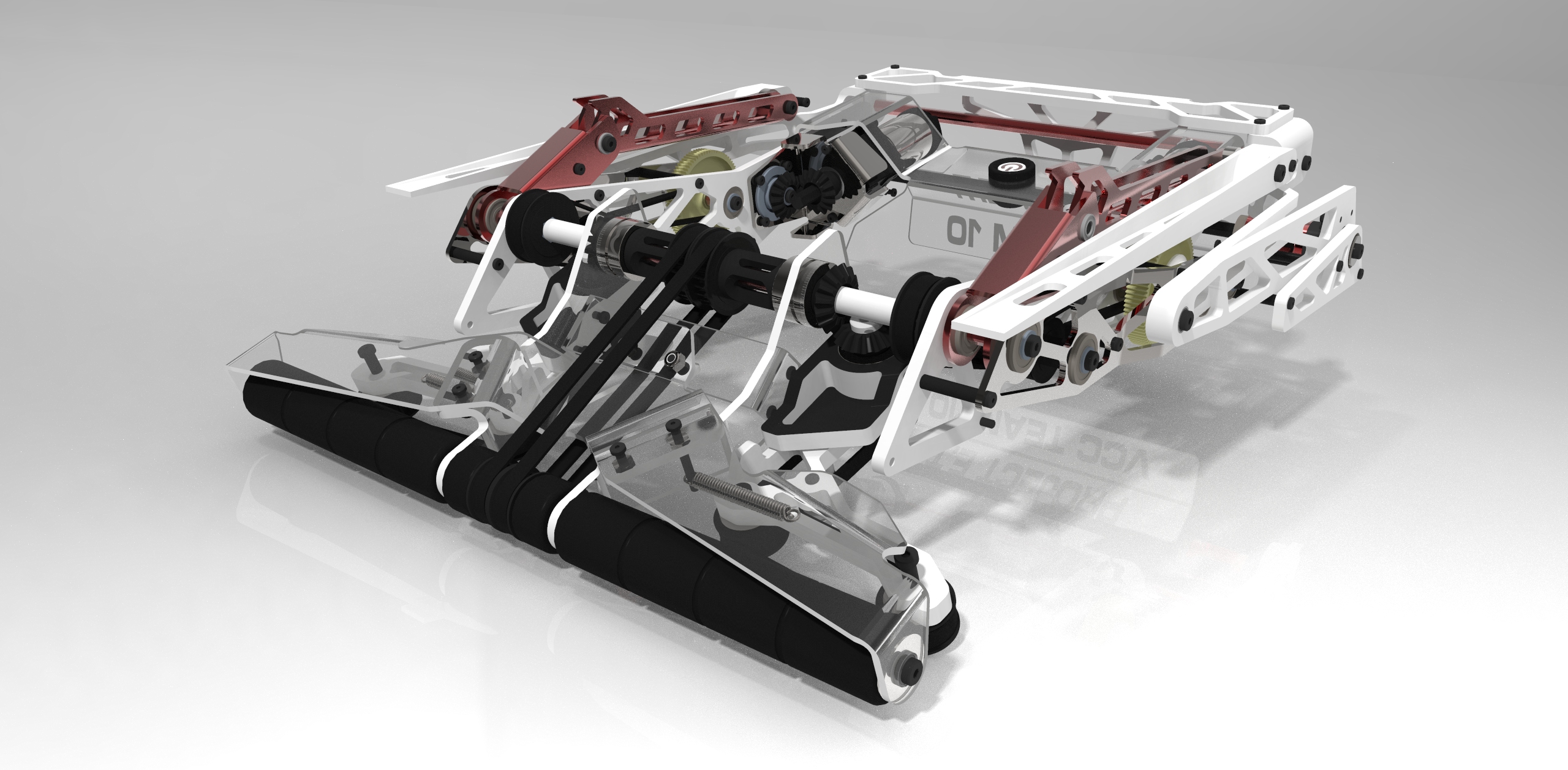 Upper Frame Mechanism Render